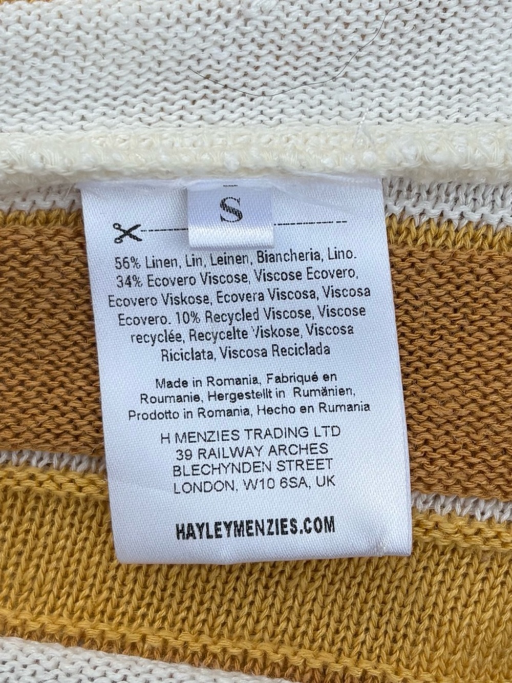 Hayley Menzies Sunray jacquard-knit linen-blend midi sundress size S small - Picture 12 of 16